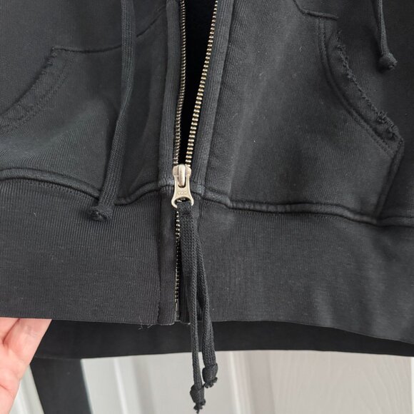 Nili lotan Callie Hoodie in Washed Black, Size XS - Picture 3 of 11